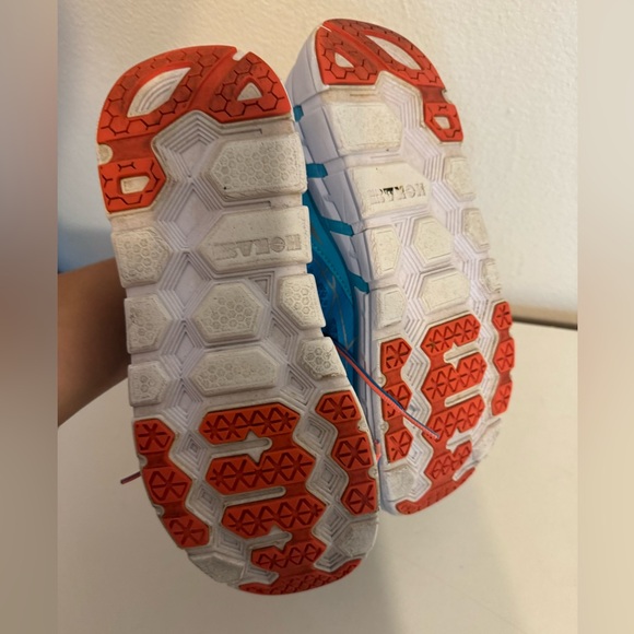 Hoka One One Odyssey Women’s Blue Orange Running Sneakers Size 8.5 - Picture 6 of 9